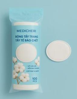 Bông Tẩy Trang Tròn Dùng Một Lần – Lưới Mịn, Làm Sạch Da & Tẩy Trang